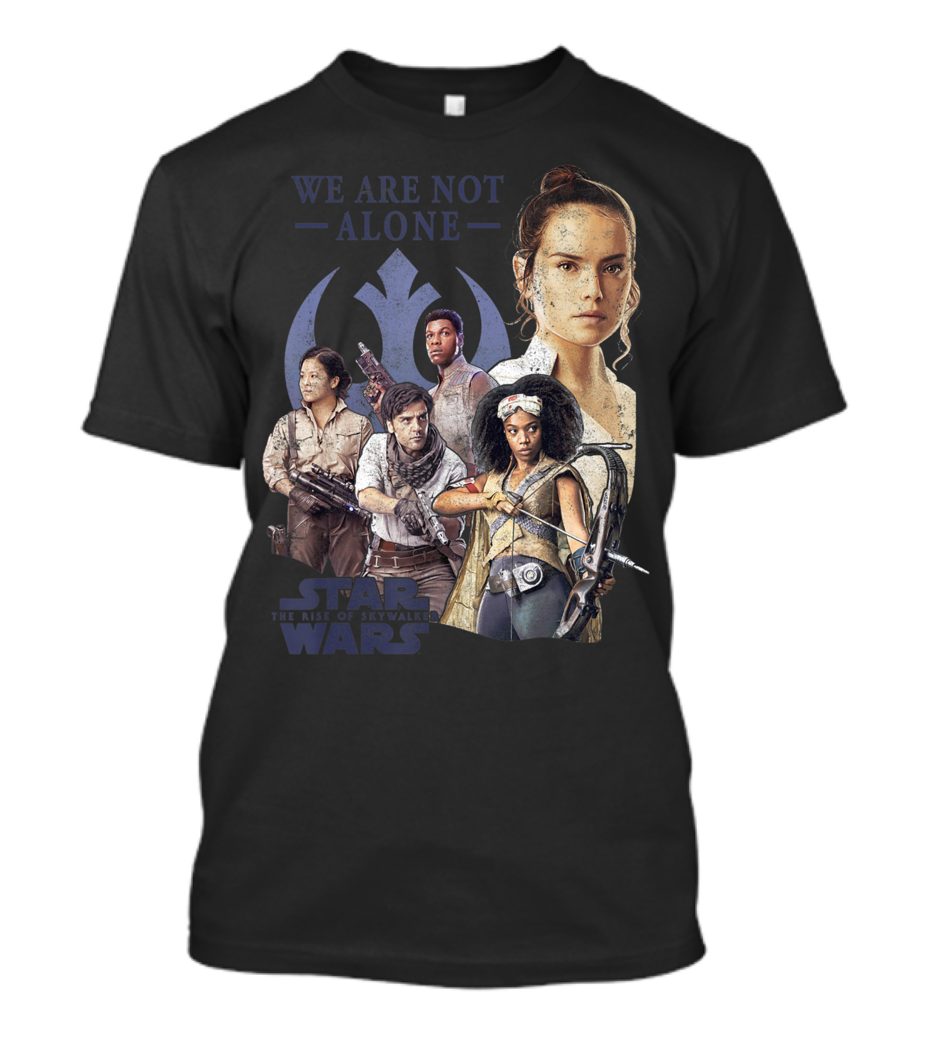 We Are Not Alone Star Wars The Rise Of Skywalker Group Shot T-Shirt