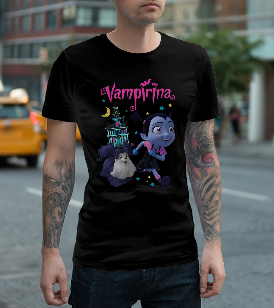 Vampirina and Wolfie Running Adventure at Spooky Haunted House T-Shirt