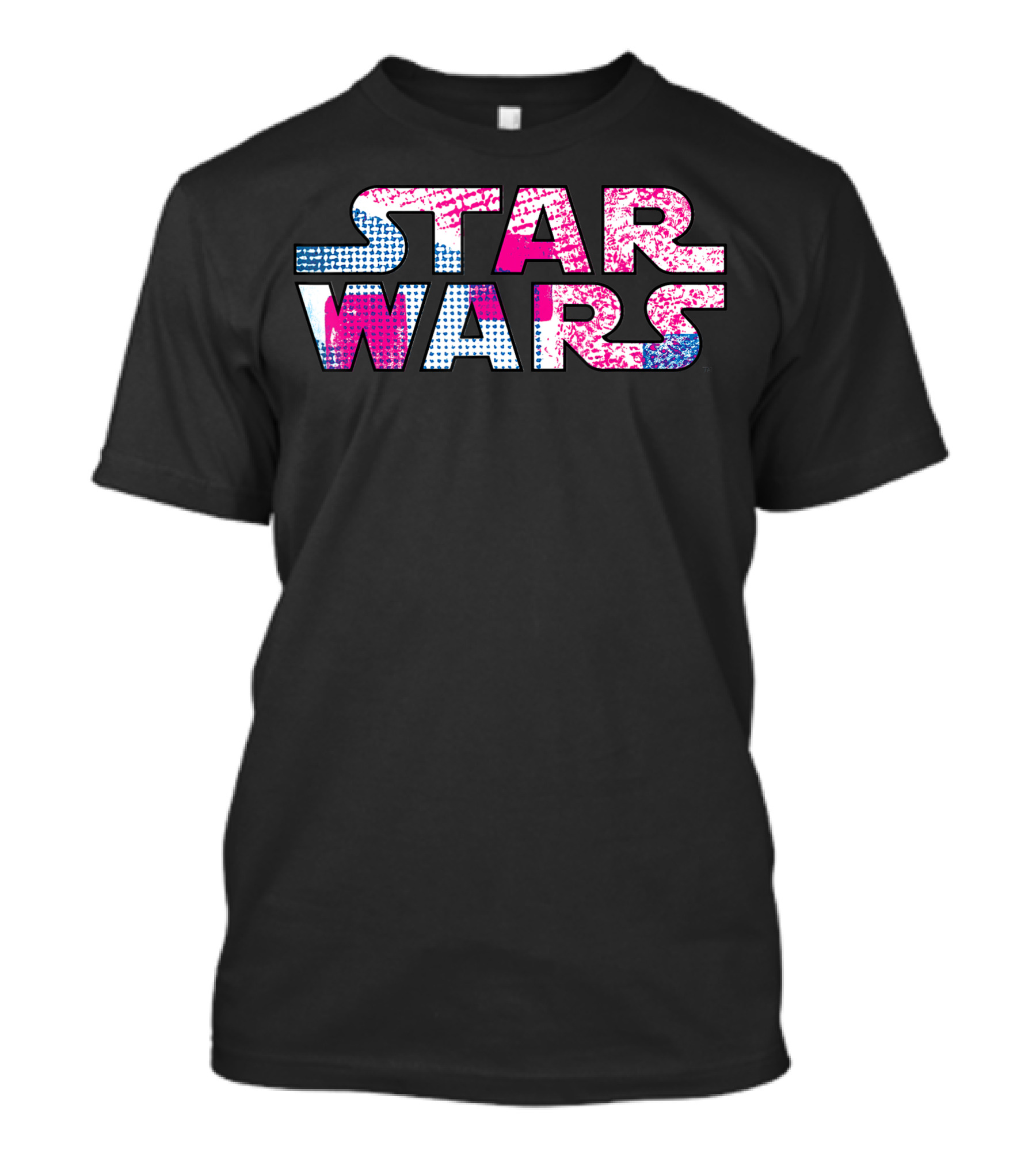 Star Wars Pink Blue Halftone T-Shirt