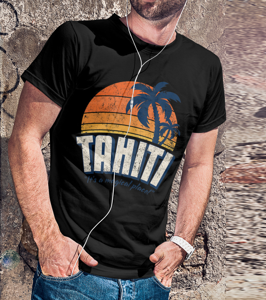 Marvel Agents Of SHIELD Tahiti It's A Magical Place Sunset Palm Trees T-Shirt