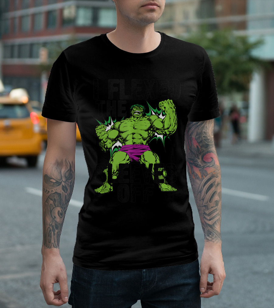 Marvel Hulk I Flexed The Sleeves Off Vintage Comic T-Shirt