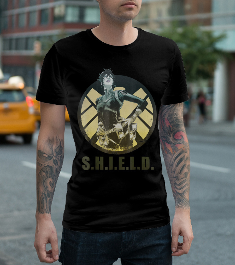 Marvel Maria Hill S.H.I.E.L.D. Agents of Shield Pose T-Shirt