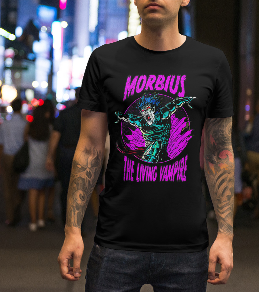 Morbius The Living Vampire Marvel Purple Hue T-Shirt