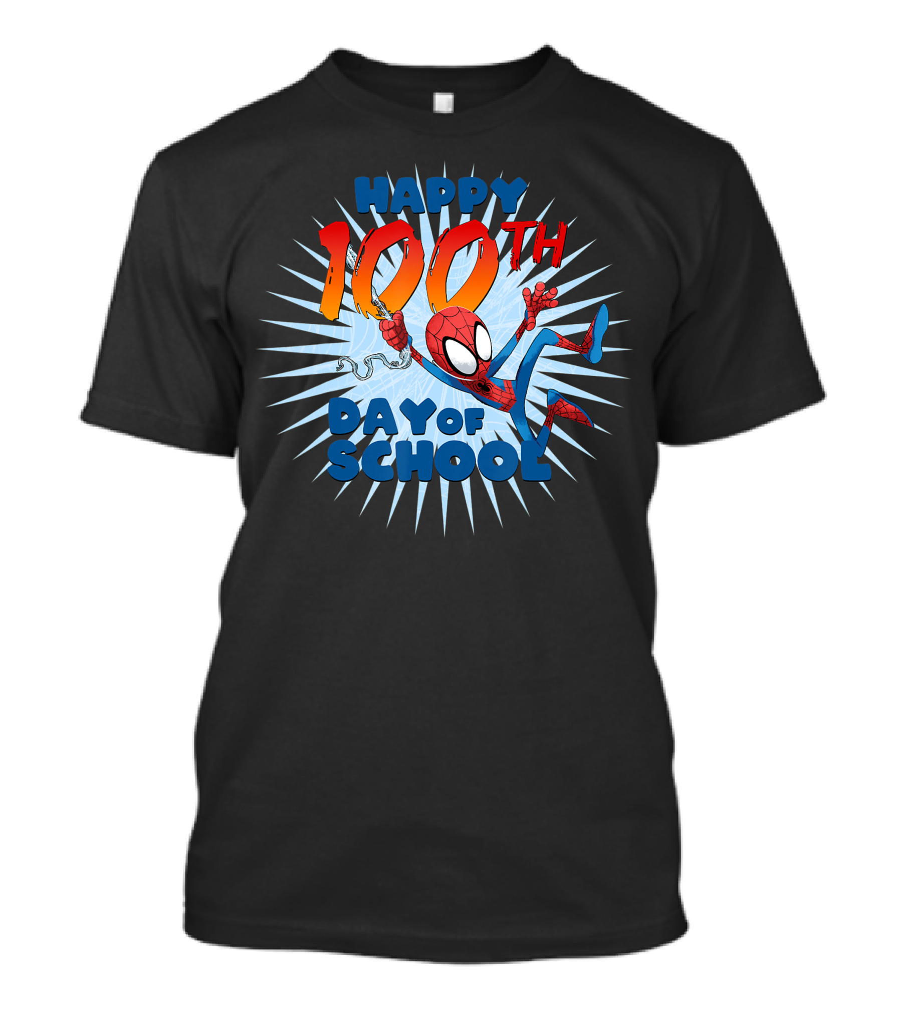 Marvel Spider-Man Happy 100th Day Of School T-Shirt