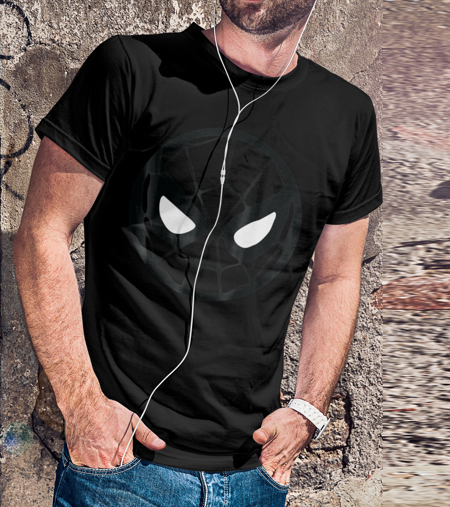 Spider Man Mask Circle Marvel T-Shirt