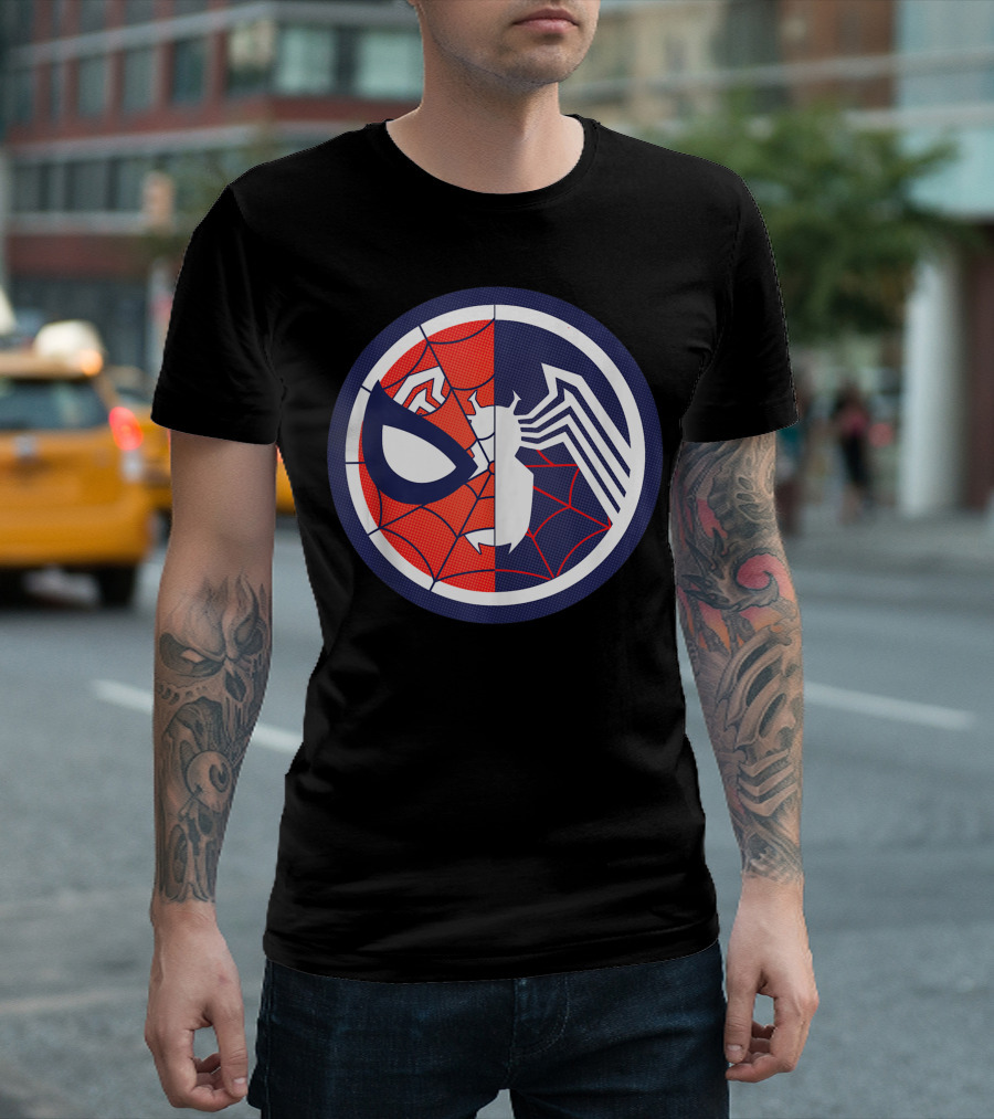 Marvel Spider Man Venom Split Face Logo Maximum Venom T-Shirt