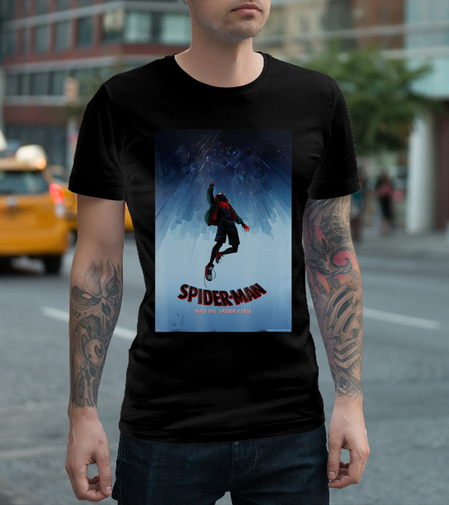 Spider-Man Into the Spider-Verse Upside Down T-Shirt