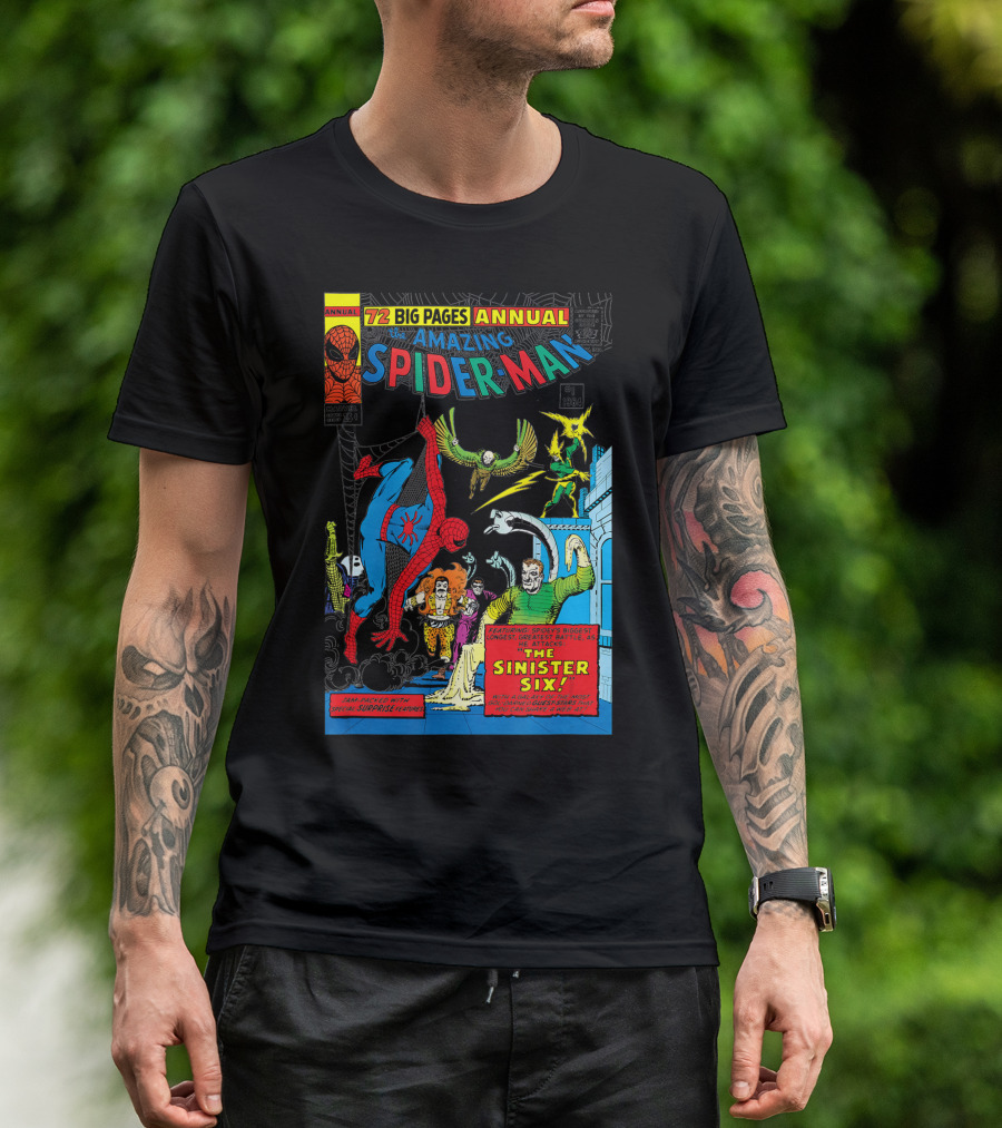 72 Big Pages Annual The Amazing Spider-Man The Sinister Six Featuring Stan Lee Steve Ditko Villains T-Shirt