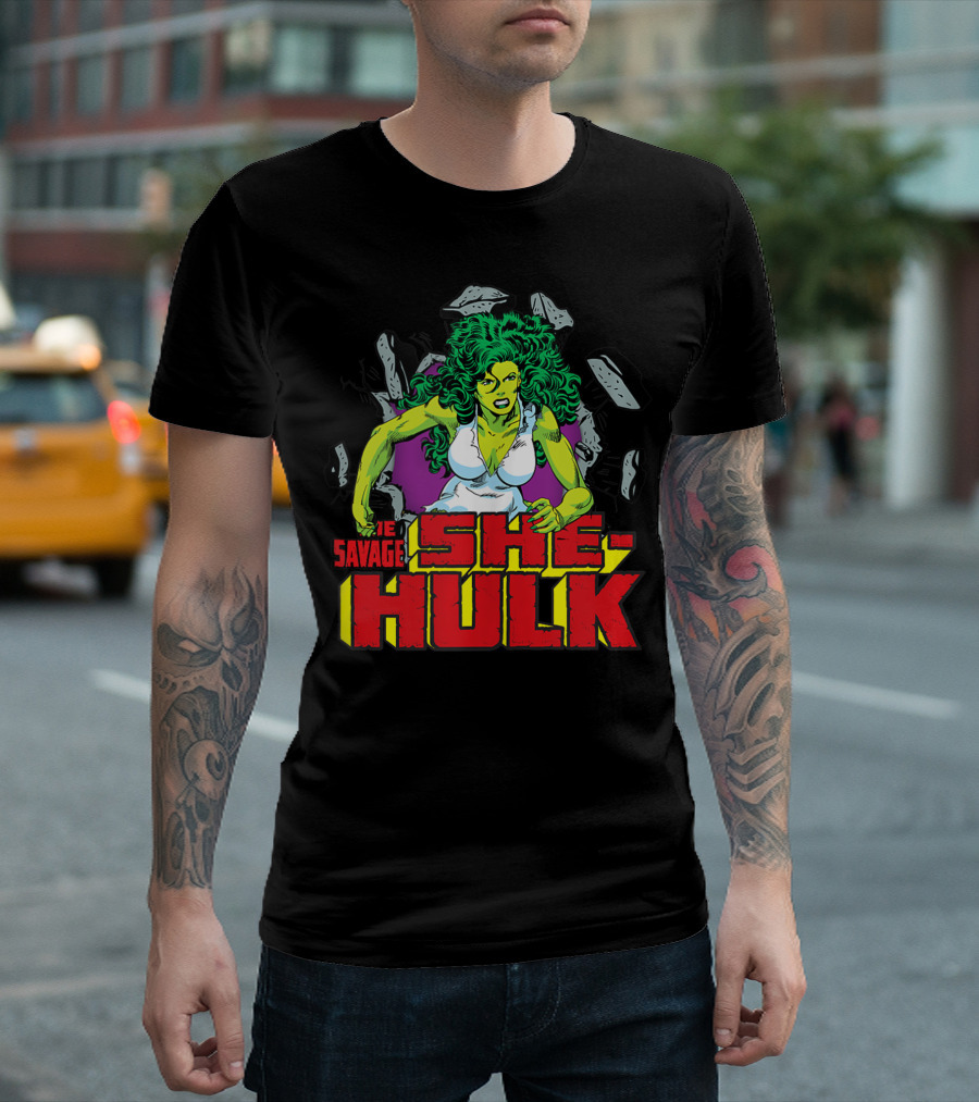 Marvel The Savage She-Hulk Comic Breakthrough Action T-Shirt