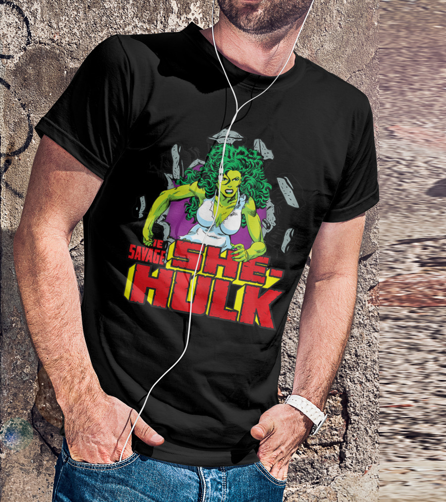 Marvel The Savage She-Hulk Comic Breakthrough Action T-Shirt