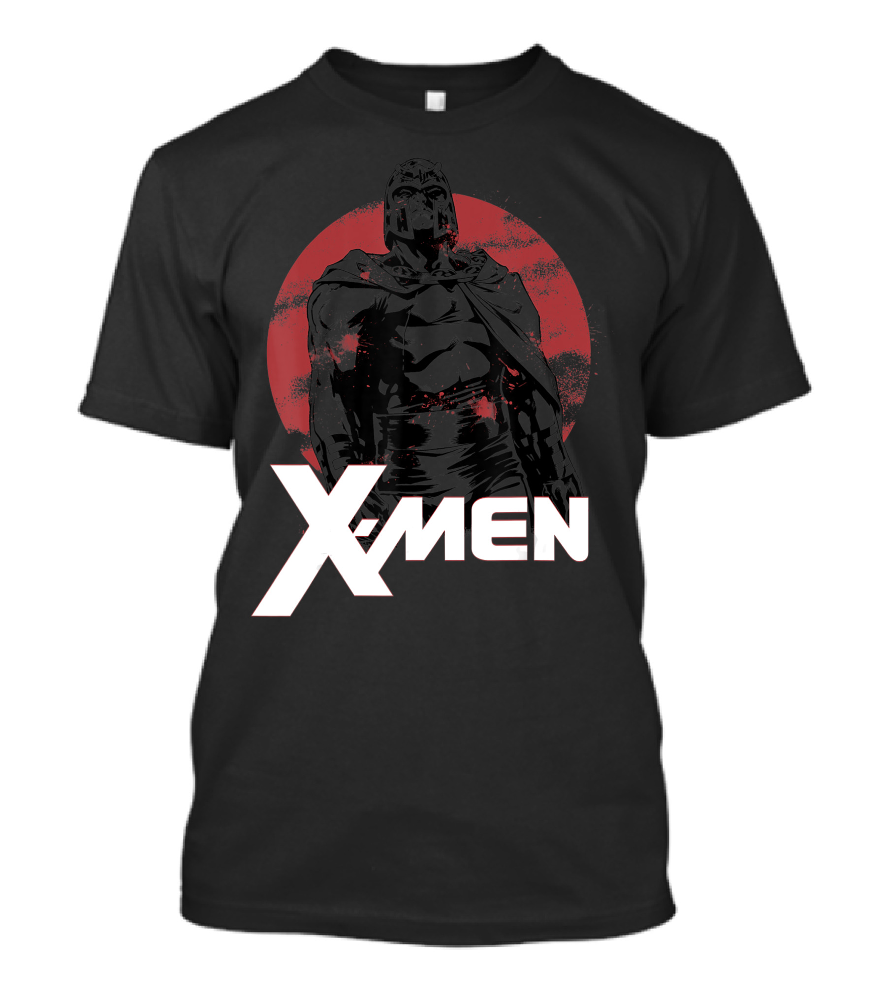 X Men Magneto Classic Epic Stance Red Circle Background T-Shirt