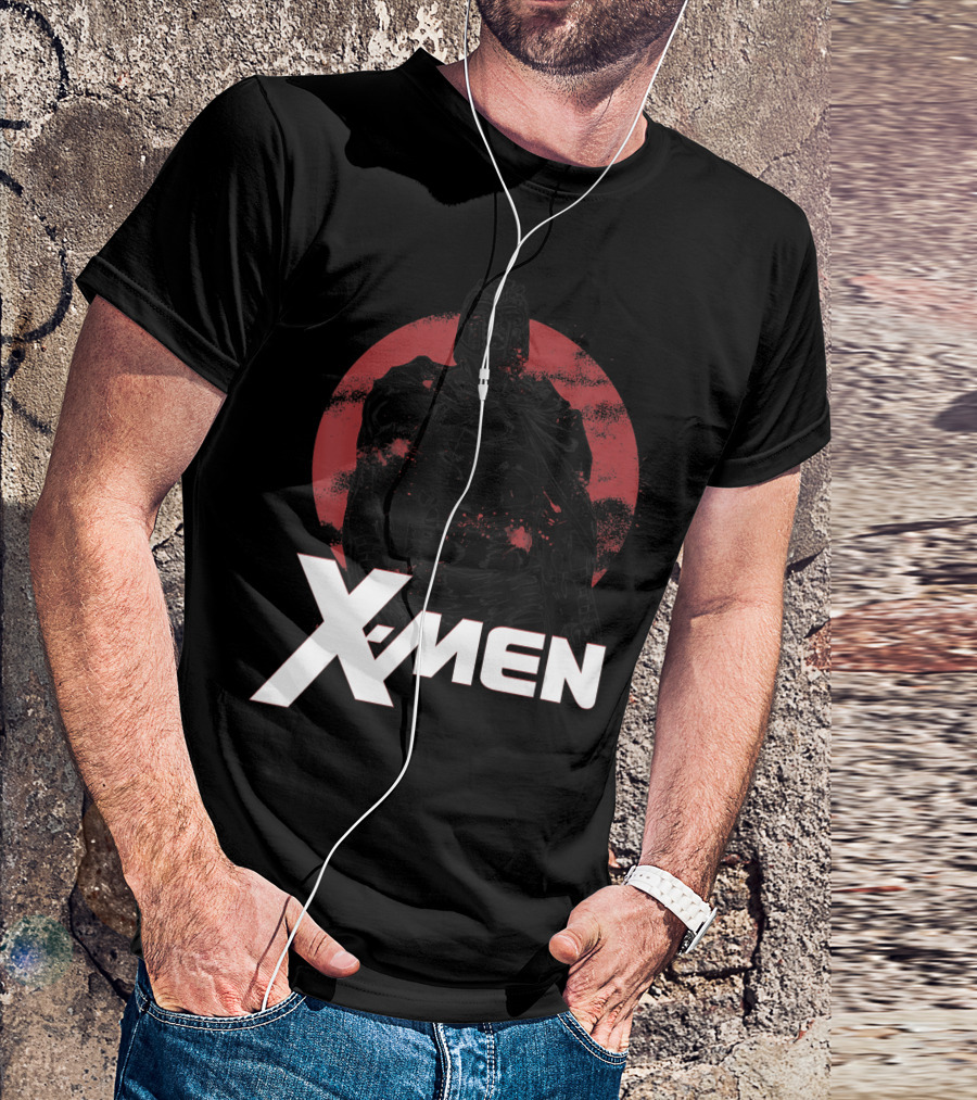 X Men Magneto Classic Epic Stance Red Circle Background T-Shirt