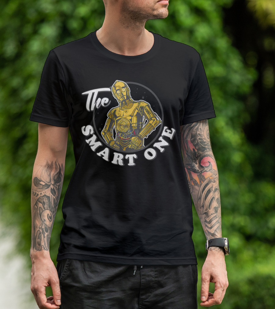 The Smart One Star Wars Episode 8 C 3Po T-Shirt