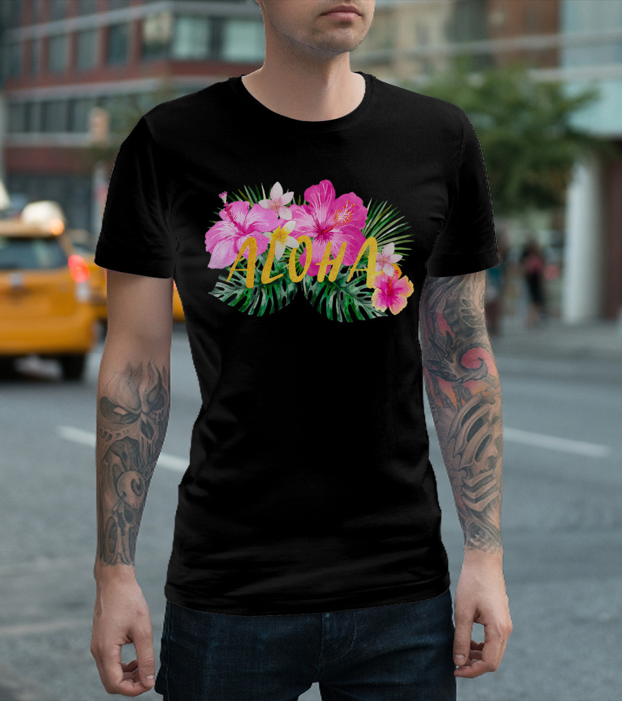 Aloha Hibiscus Flowers Tropical Paradise C3 T-Shirt