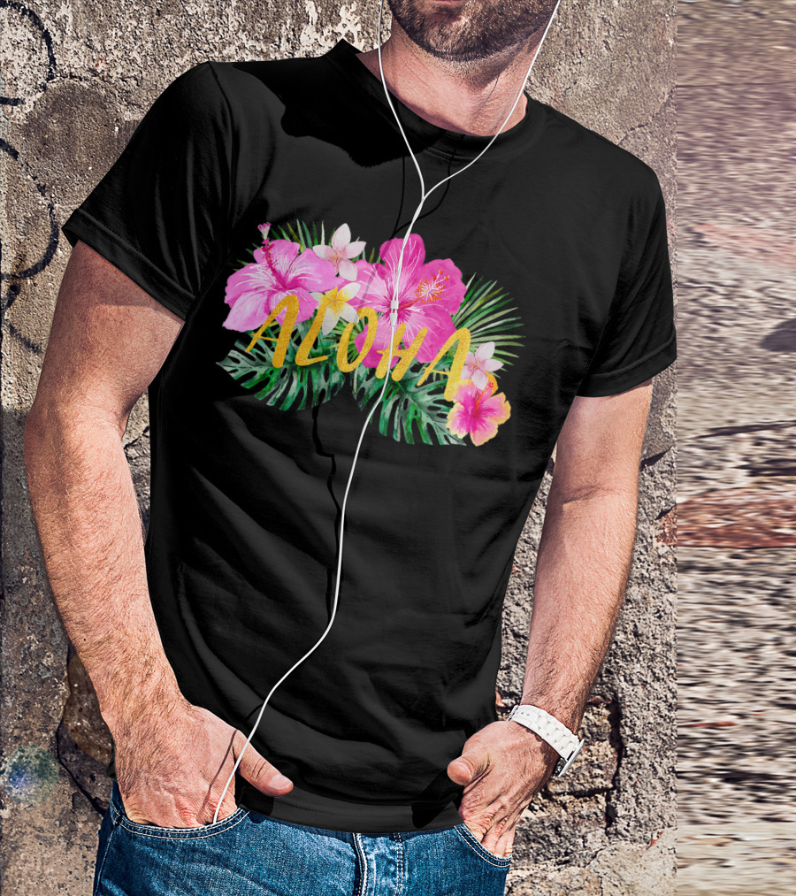 Aloha Hibiscus Flowers Tropical Paradise C3 T-Shirt