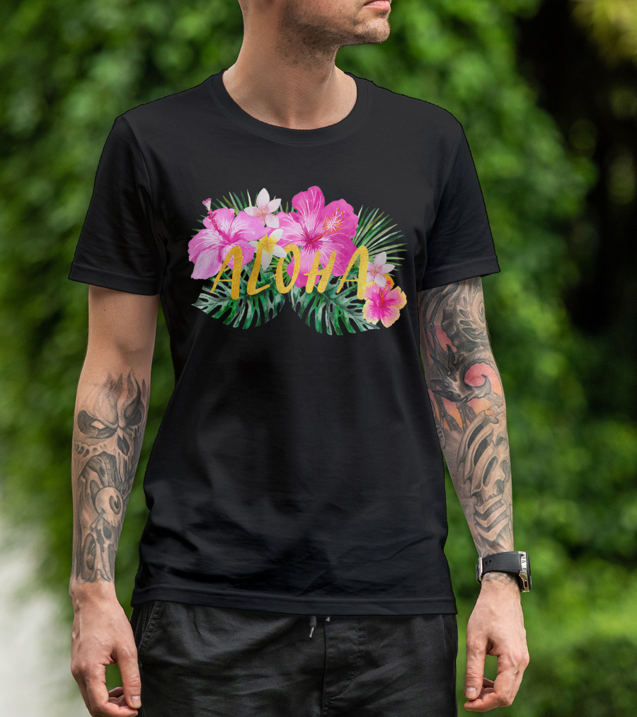 Aloha Hibiscus Flowers Tropical Paradise C3 T-Shirt