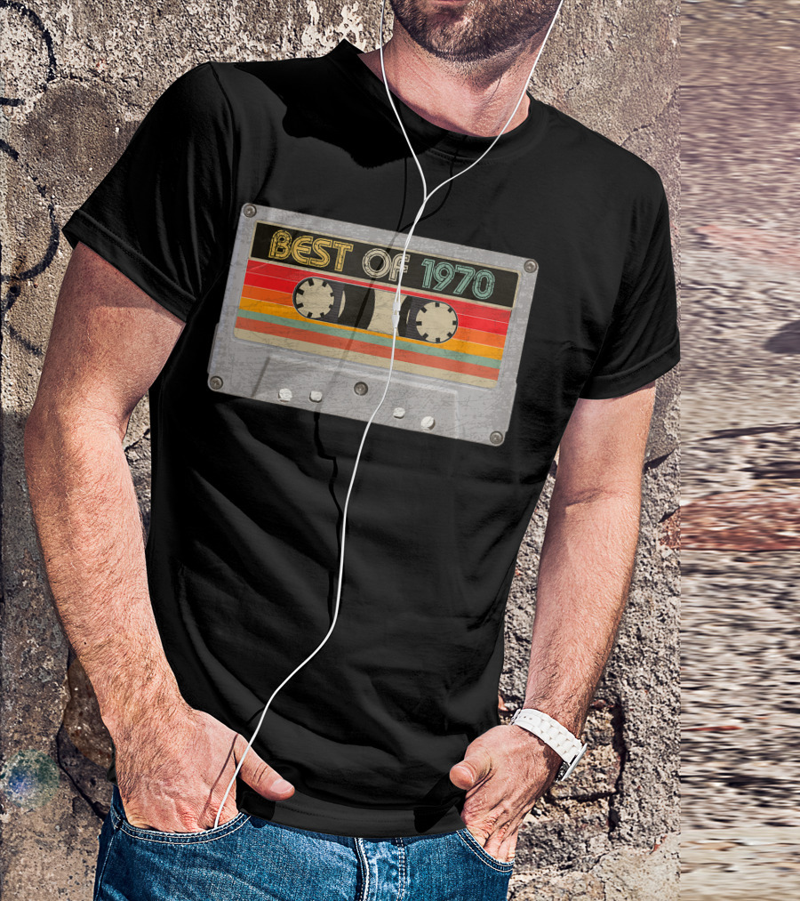 Best Of 1970 Cassette Tape Vintage 51st Birthday T-Shirt