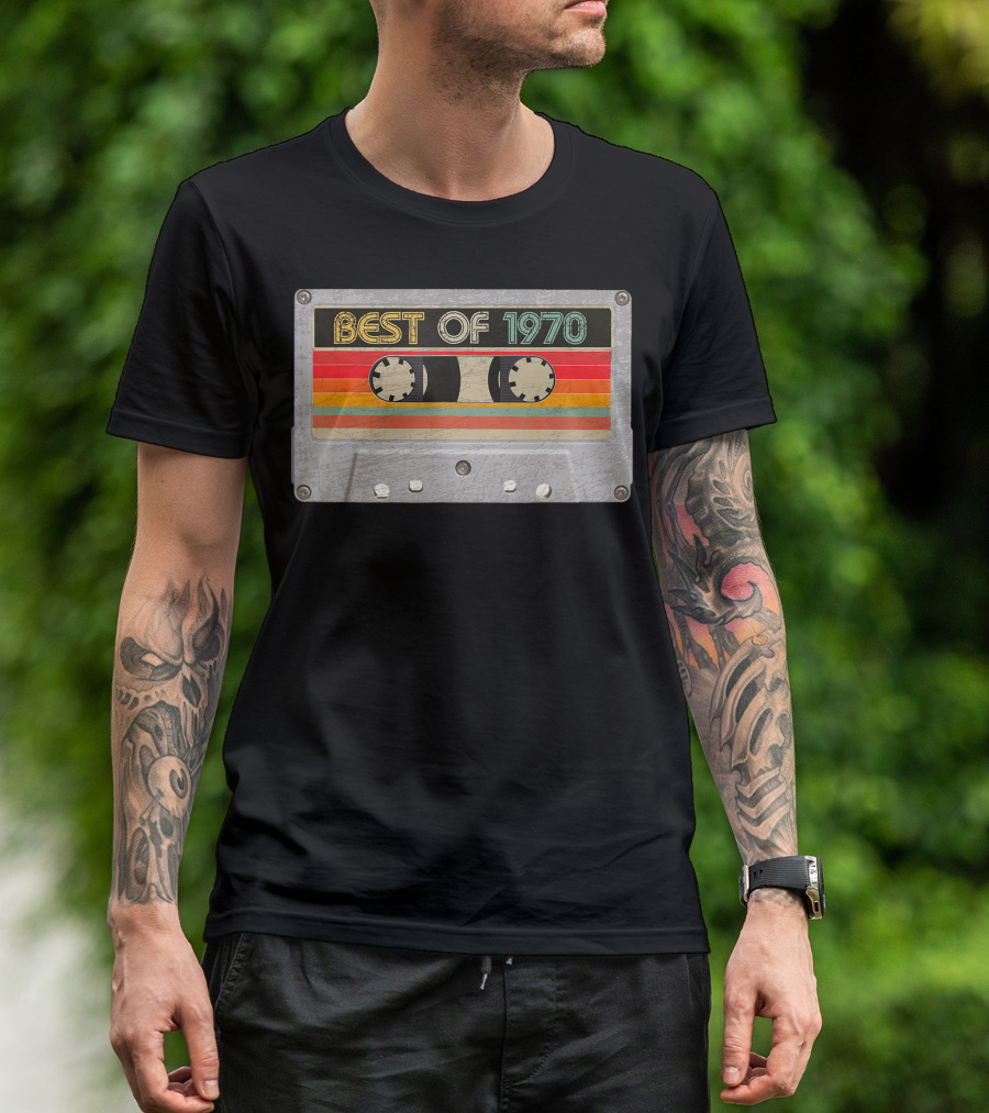 Best Of 1970 Cassette Tape Vintage 51st Birthday T-Shirt