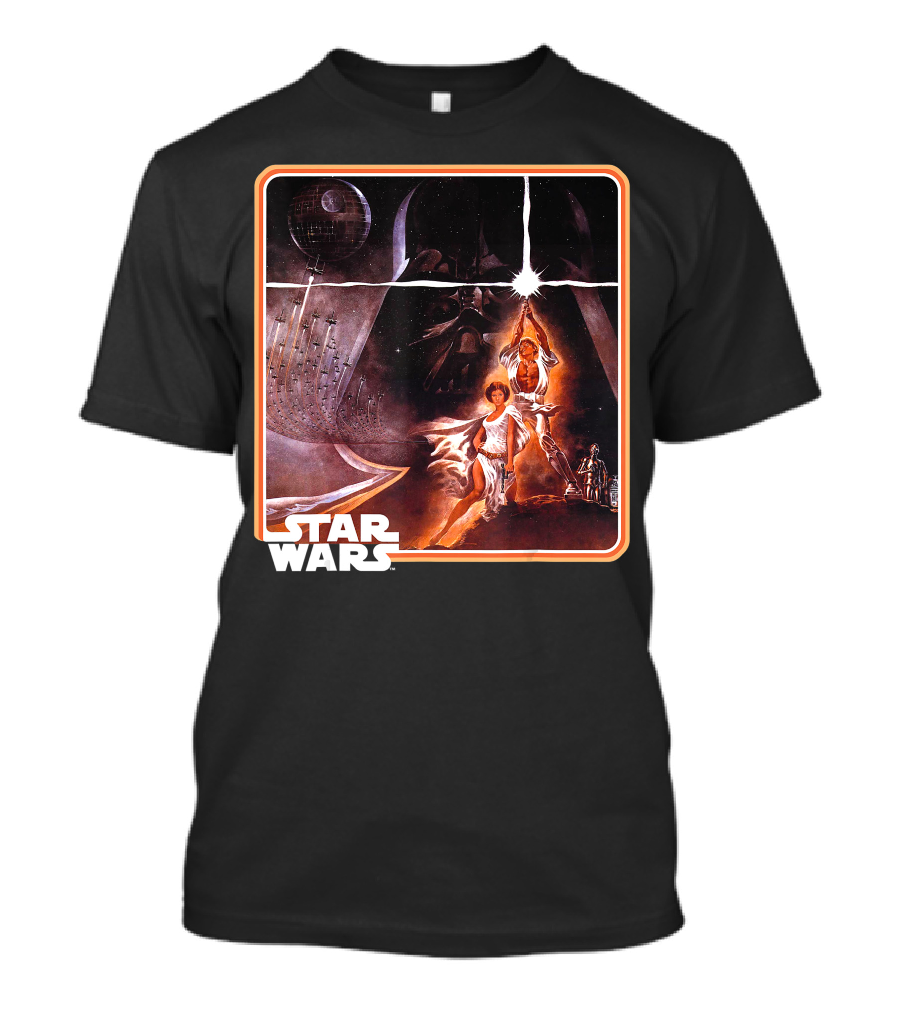 Star Wars Classic Epic A New Hope Framed Matte Finish T-Shirt