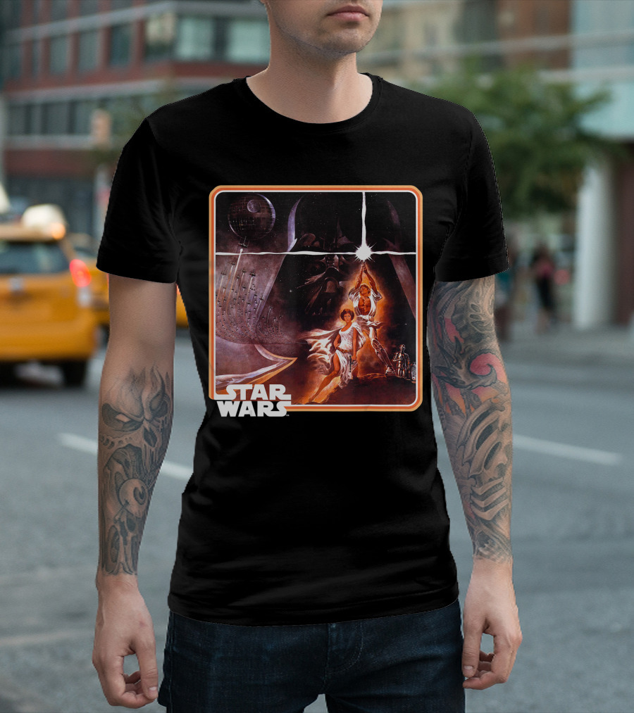 Star Wars Classic Epic A New Hope Framed Matte Finish T-Shirt