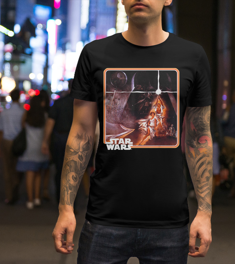 Star Wars Classic Epic A New Hope Framed Matte Finish T-Shirt