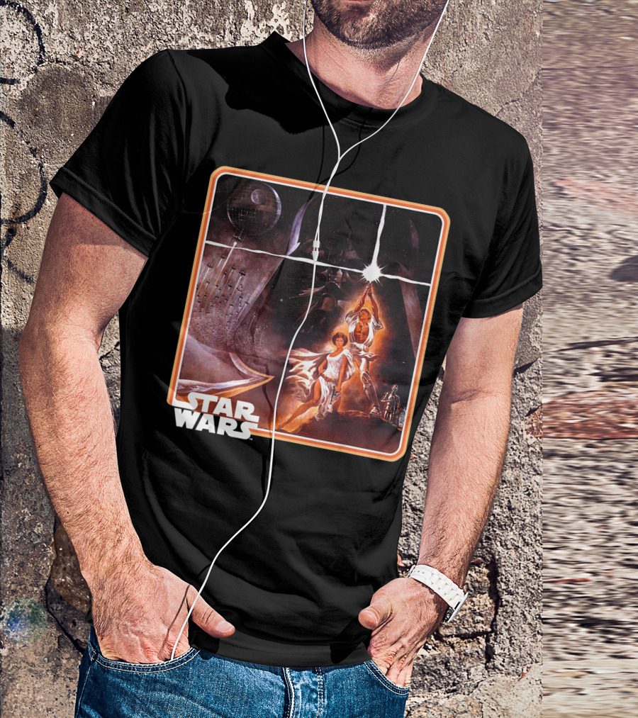 Star Wars Classic Epic A New Hope Framed Matte Finish T-Shirt