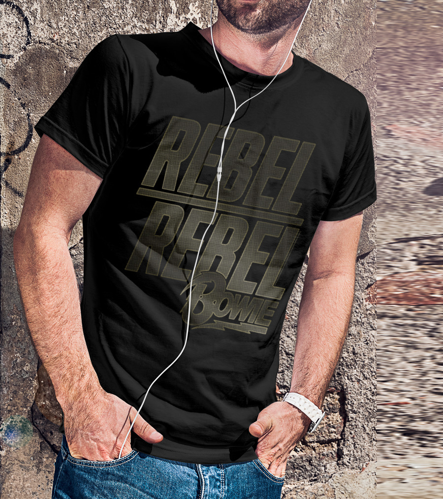 Rebel Rebel Bowie Bold Lightning T-Shirt