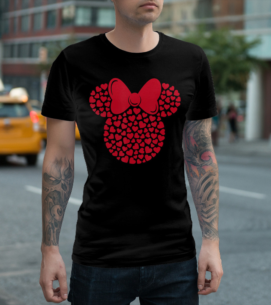 Minnie Mouse Heart-Filled Icon Bow T-Shirt