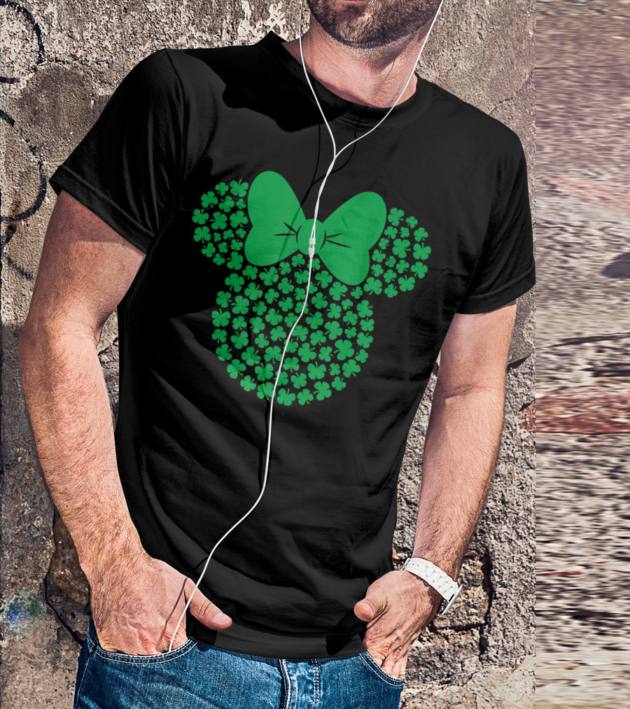 Disney Minnie Mouse Shamrock Icon Green St Patricks Day T-Shirt