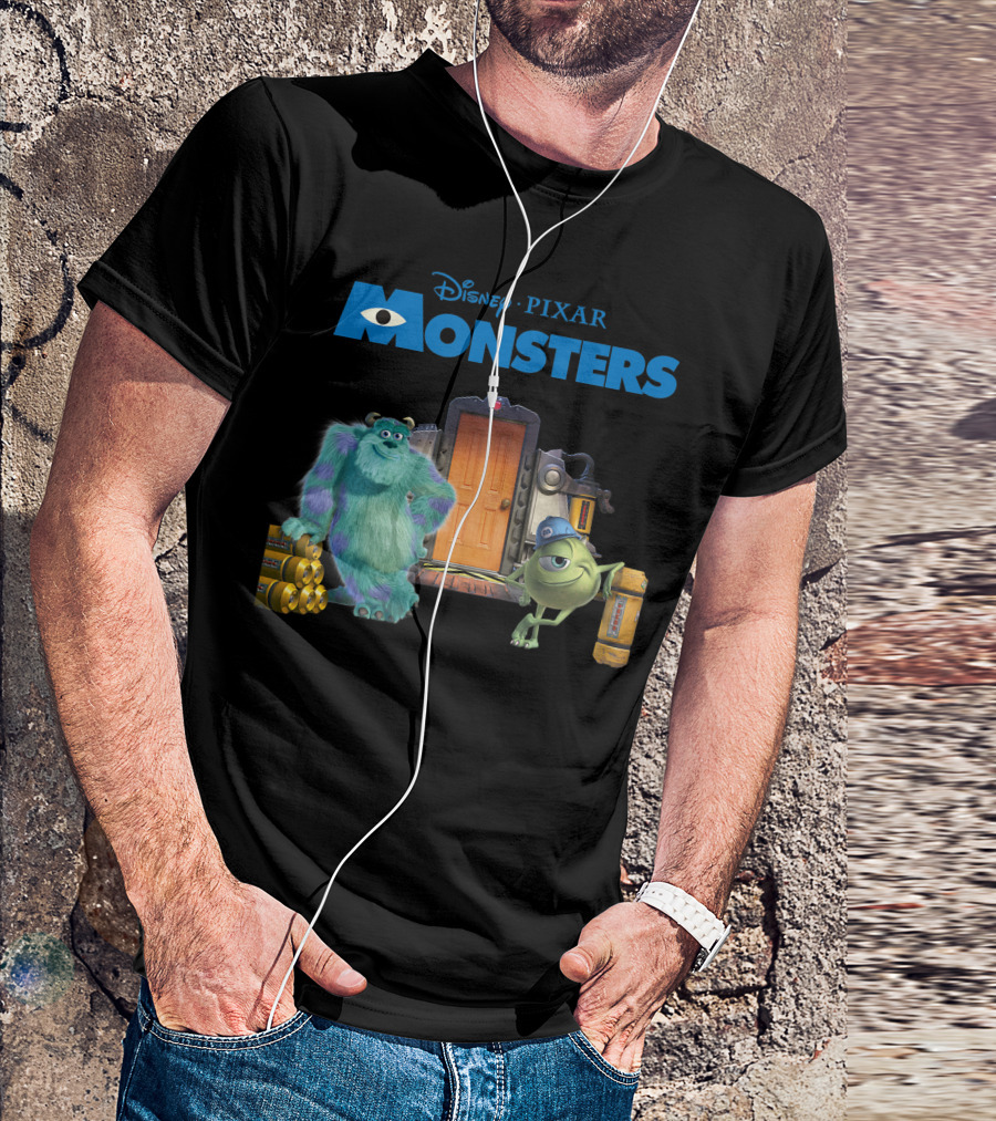 Disney Pixar Monsters Inc Door Scream Factory Sulley Mike T-Shirt