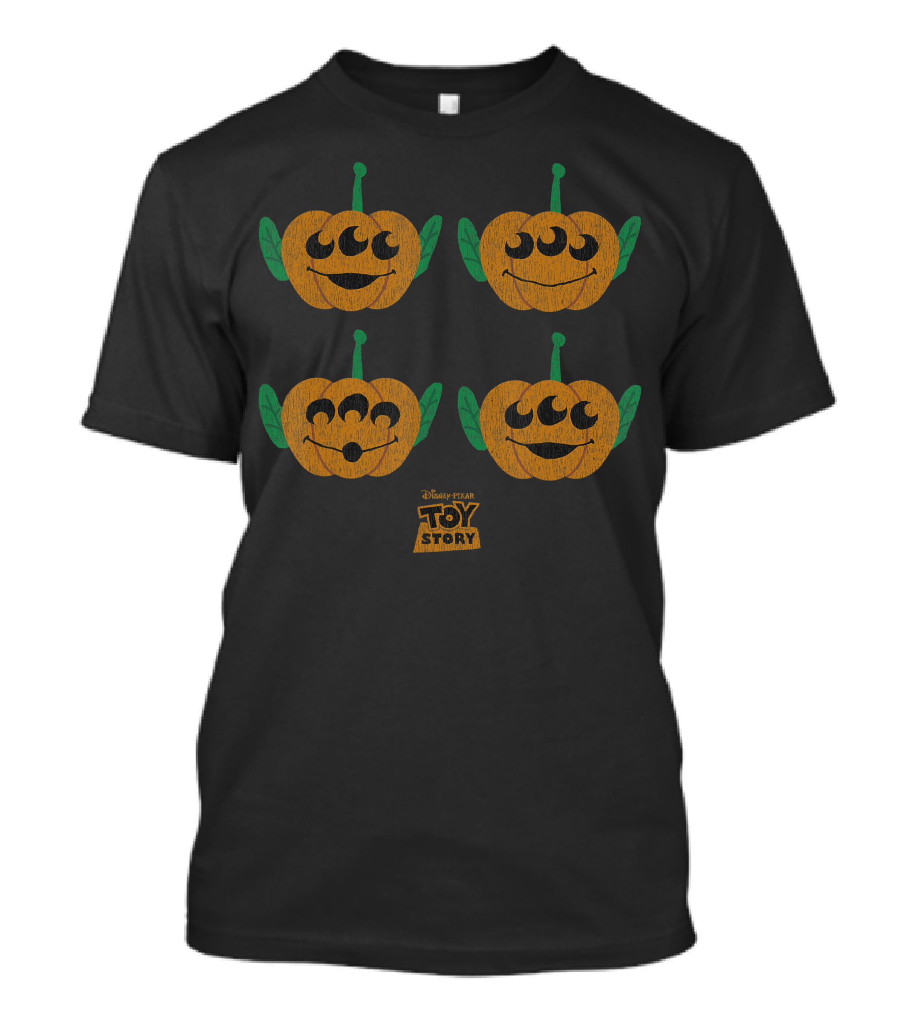 Disney Pixar Toy Story Alien Pumpkins Halloween Faces T-Shirt