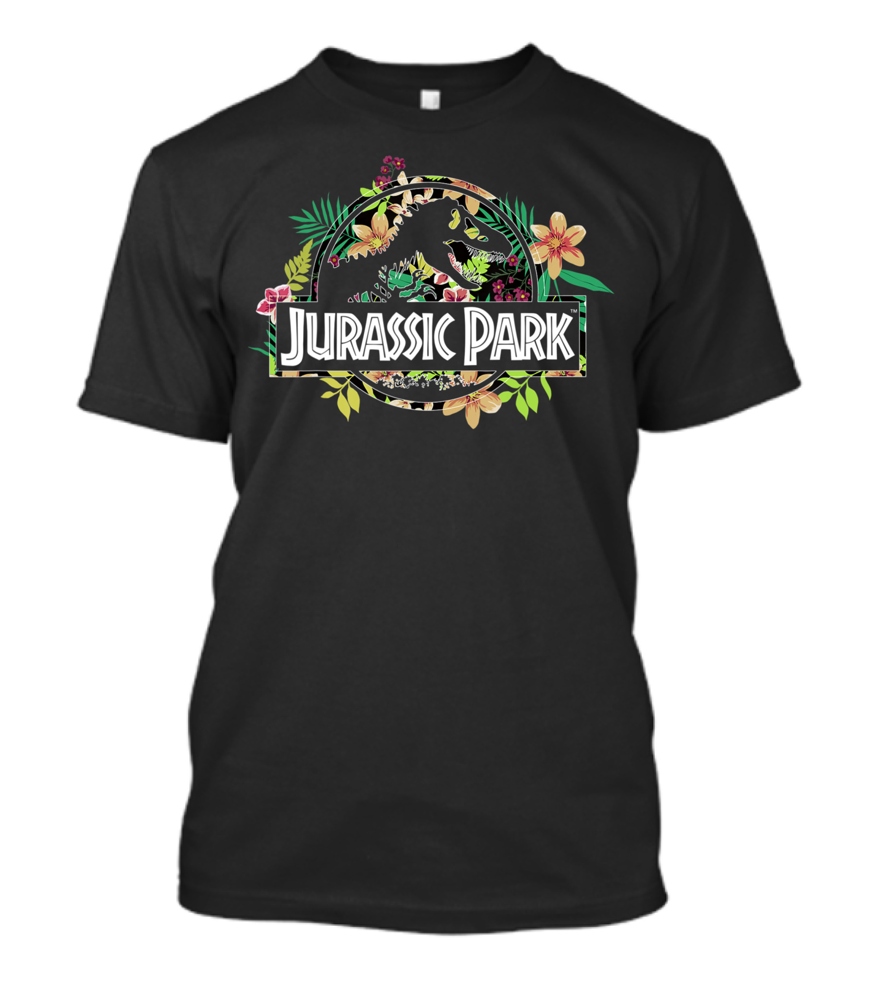 Jurassic Park Tropical Floral Fossil T-Shirt