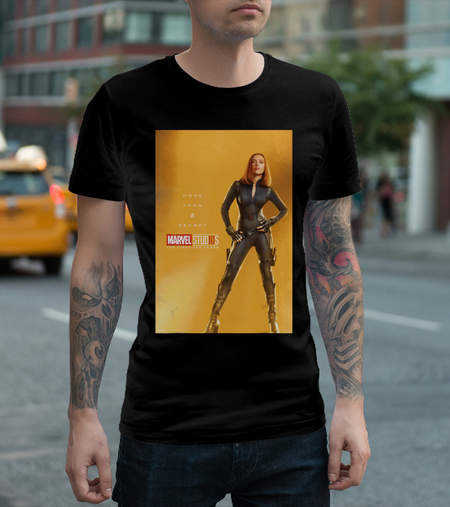 Marvel Studios The First Ten Years More Than a Secret Black Widow T-Shirt