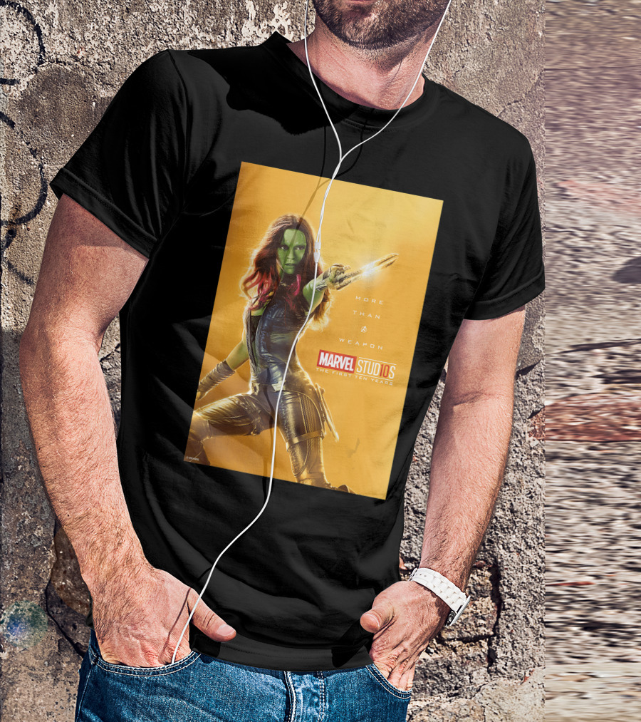 Marvel Studios The First Ten Years More Than A Weapon Gamora T-Shirt