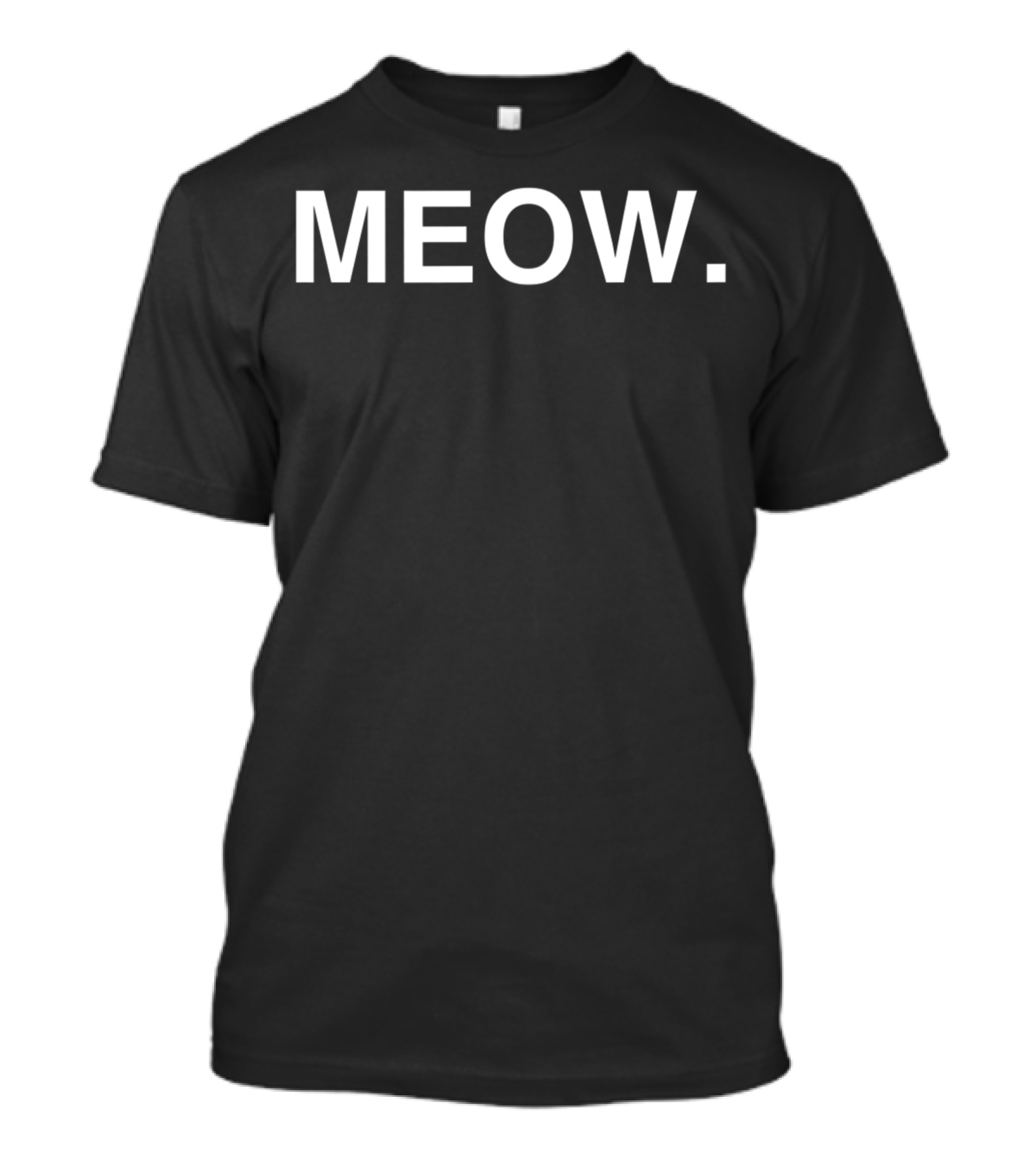 Meow Pet Kitten Cat Lover Minimalist T-Shirt