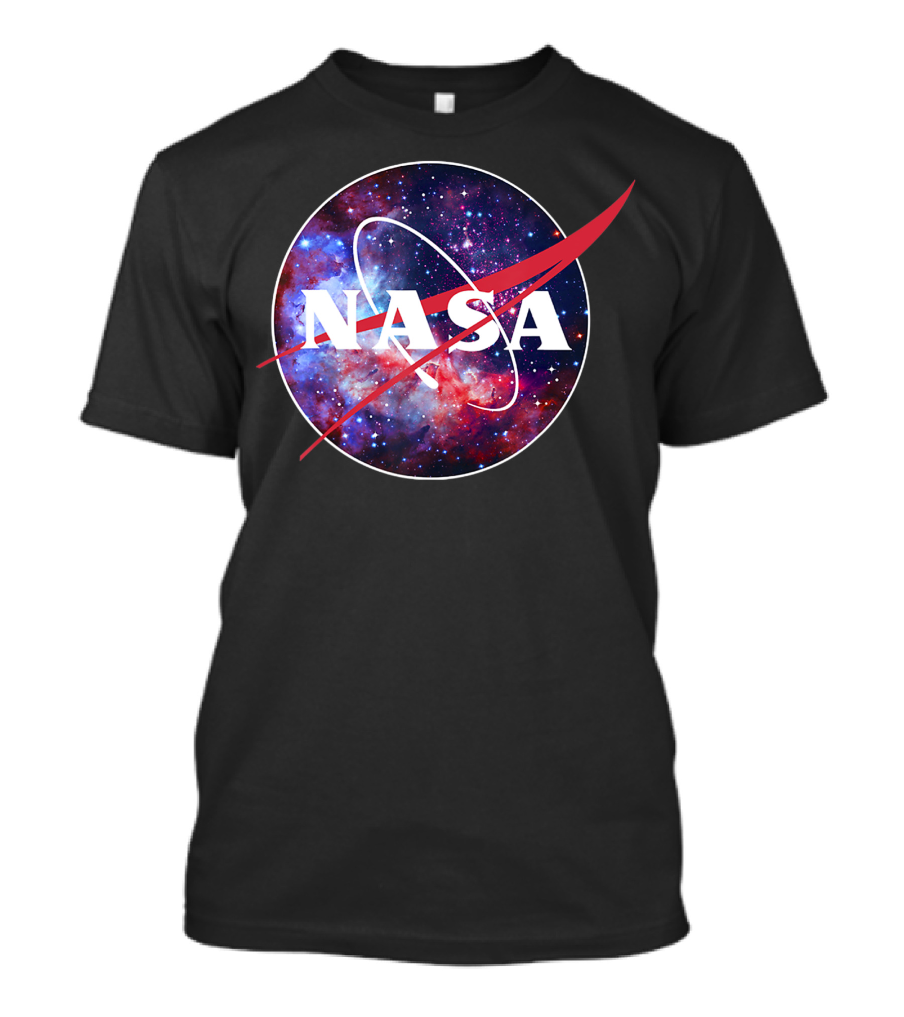 NASA Galaxy Logo Purple Pink Mix T-Shirt