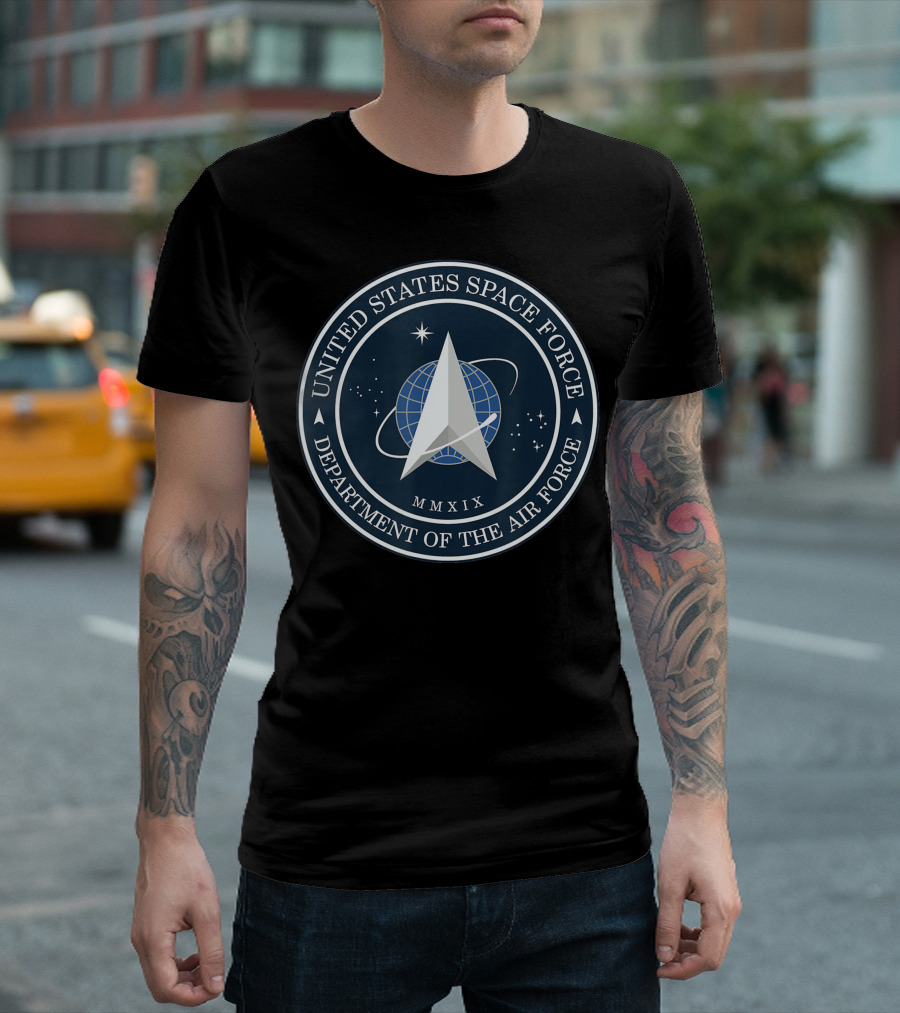 United States Space Force Ussf Department of the Air Force MMXIX Trump T-Shirt