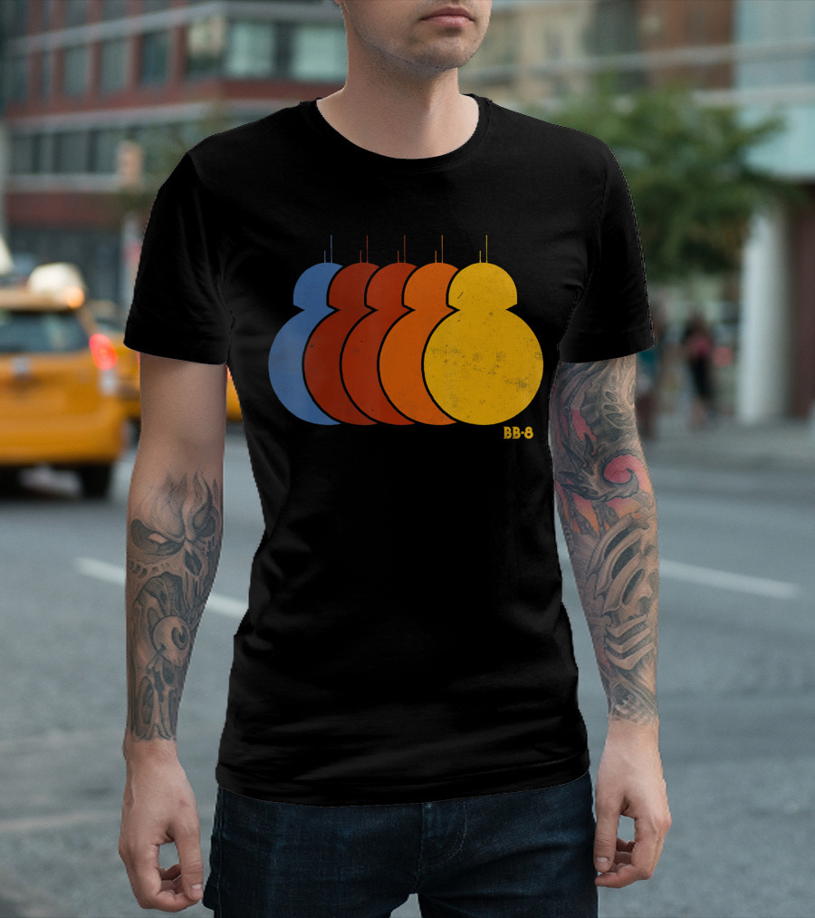 Star Wars BB-8 Colorful Pop Art Rainbow T-Shirt