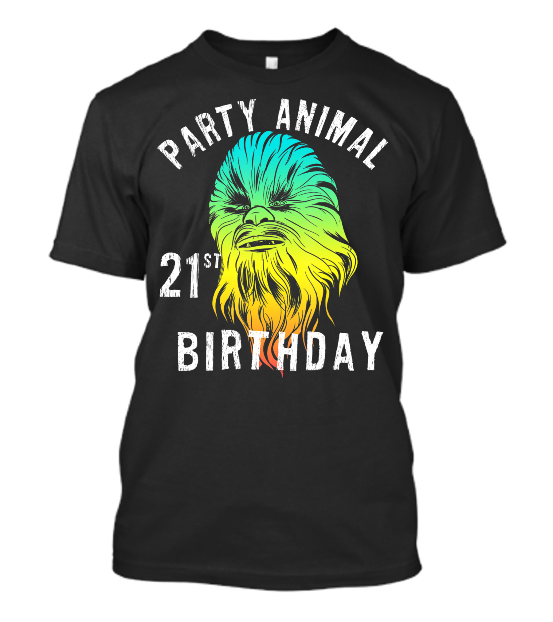 Star Wars Chewie Party Animal 21st Birthday T-Shirt