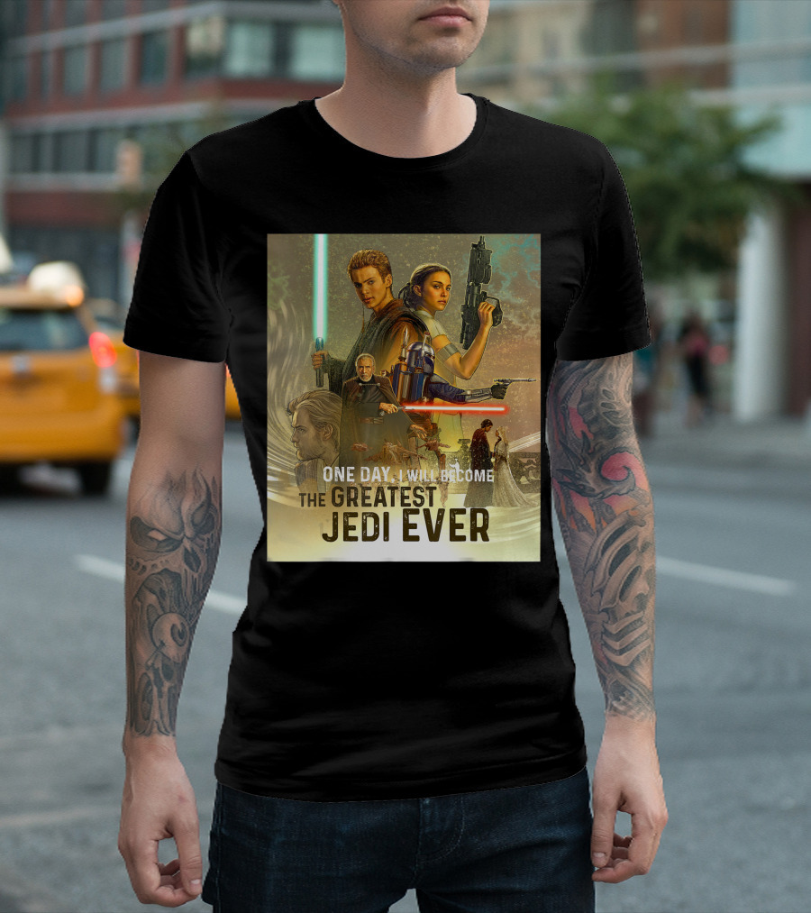 Star Wars Celebration Attack Of The Clones One Day I Will Become The Greatest Jedi Ever T-Shirt