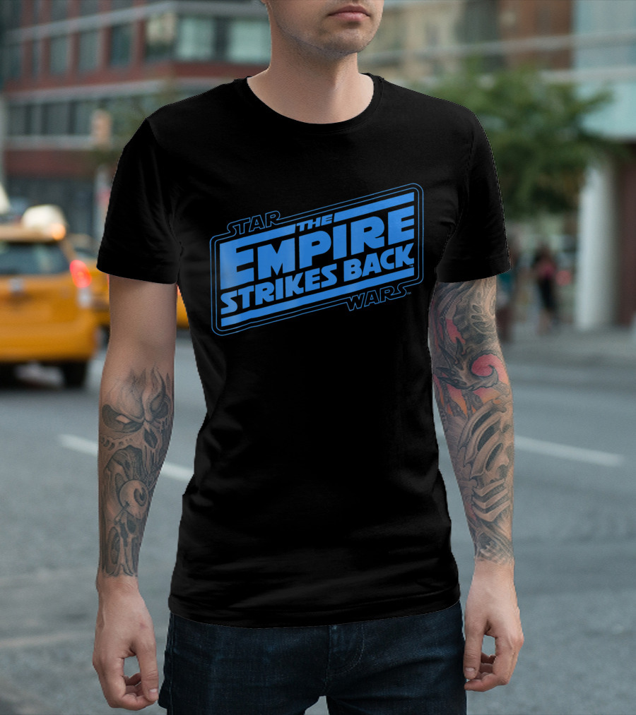 Star Wars The Empire Strikes Back Logo Blue T-Shirt