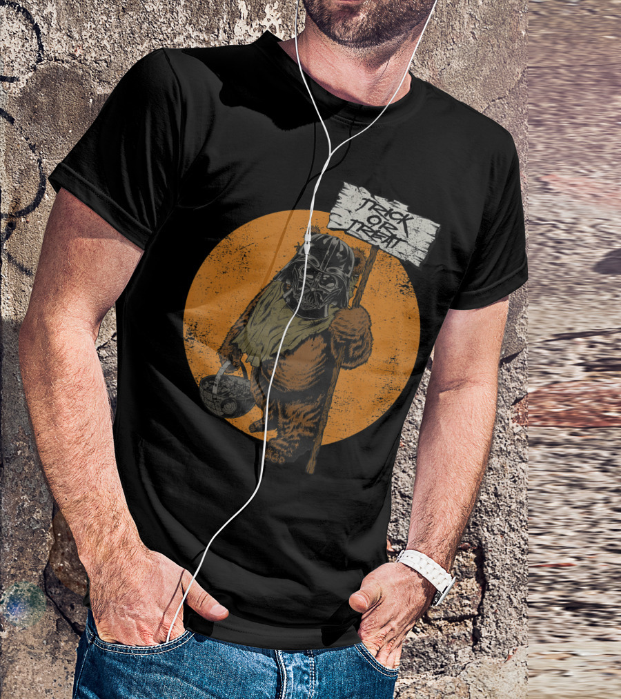Star Wars Ewok As Darth Vader Trick Or Treat Halloween T-Shirt