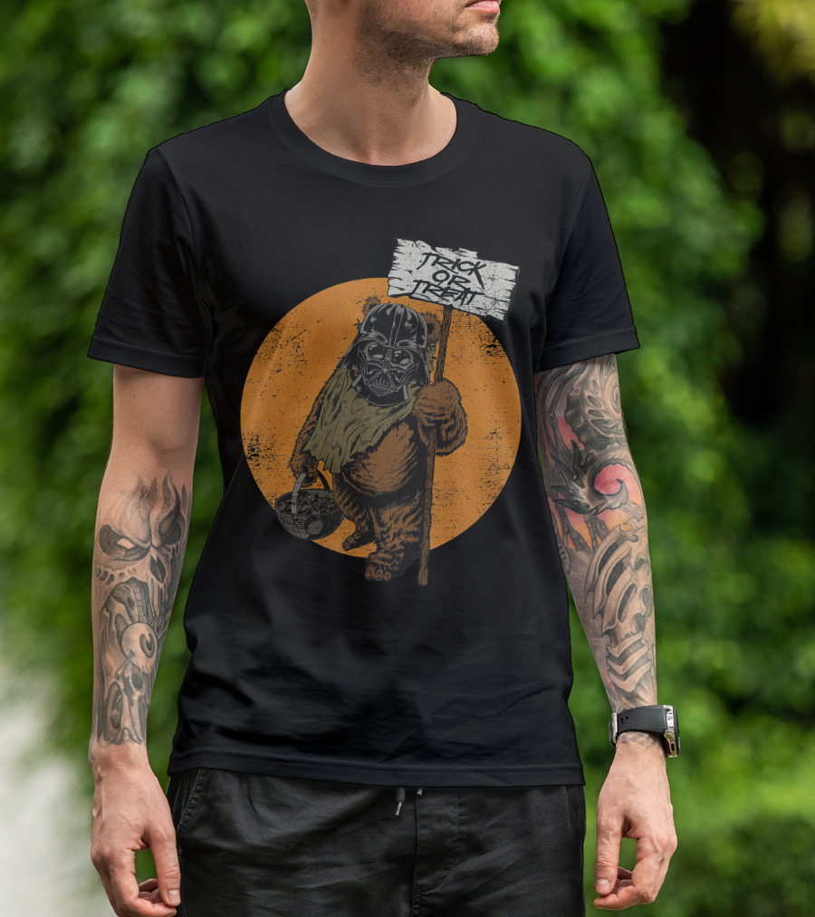Star Wars Ewok As Darth Vader Trick Or Treat Halloween T-Shirt