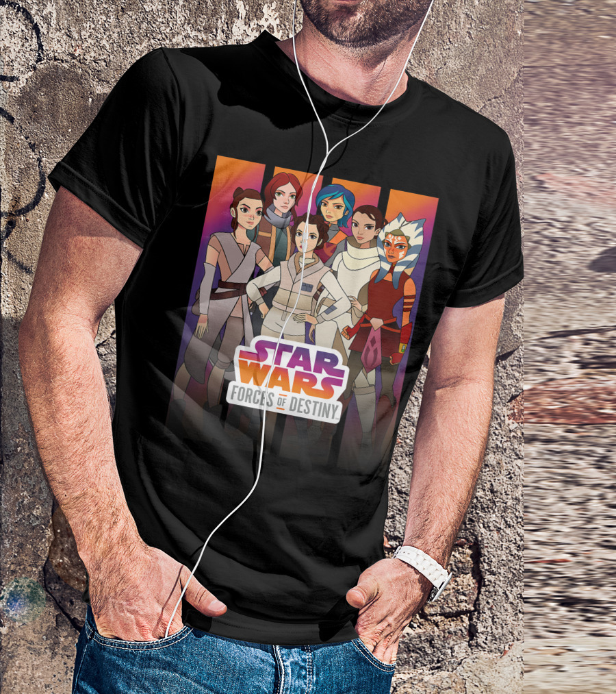 Star Wars Forces Of Destiny Heroines Group Shot Characters T-Shirt