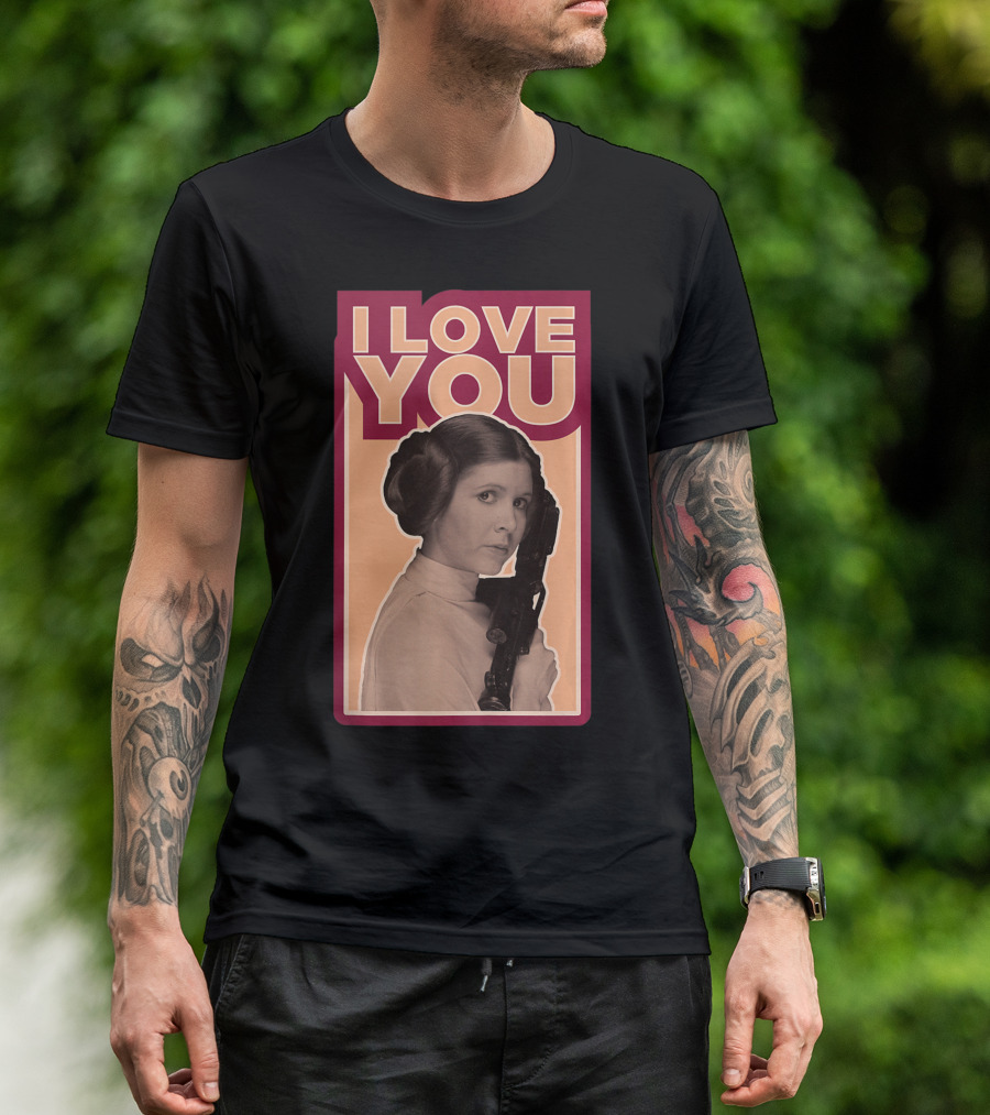 Star Wars I Love You Princess Leia Iconic Film Image T-Shirt