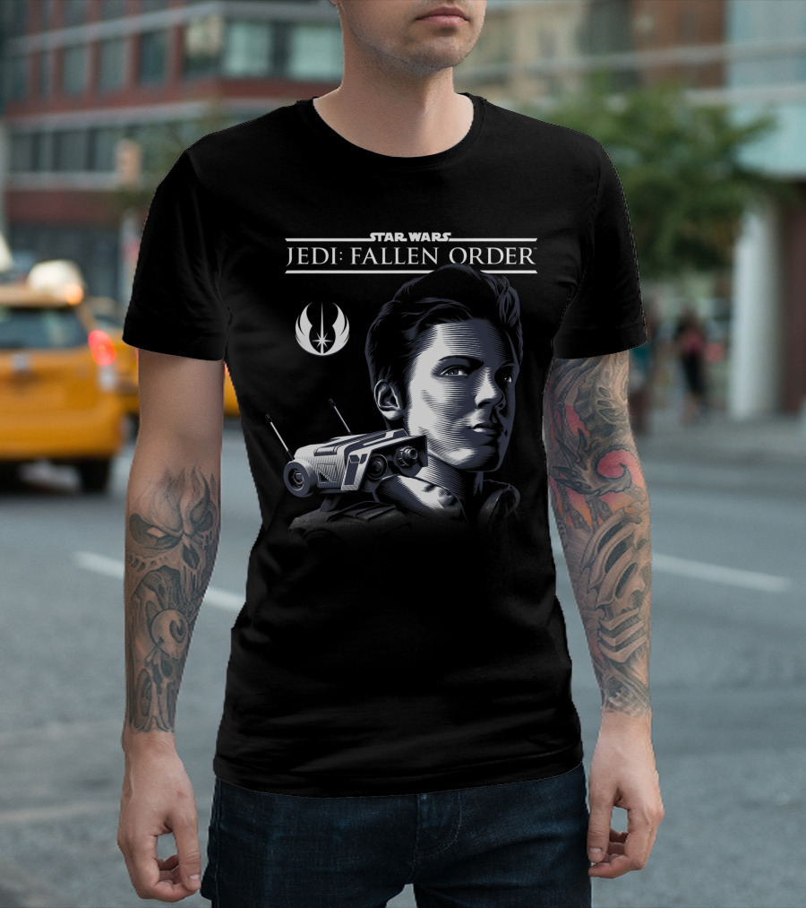 Star Wars Jedi Fallen Order Cal Kestis BD-1 Profile T-Shirt