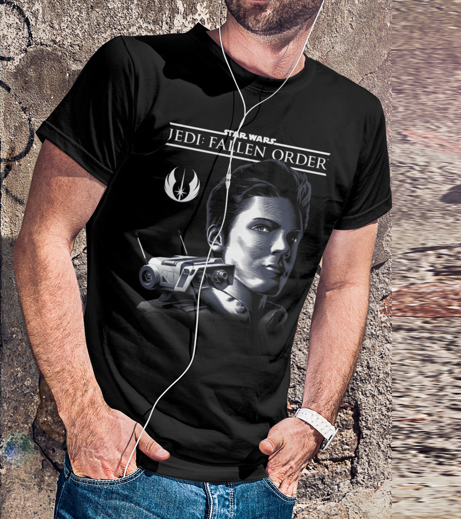 Star Wars Jedi Fallen Order Cal Kestis BD-1 Profile T-Shirt