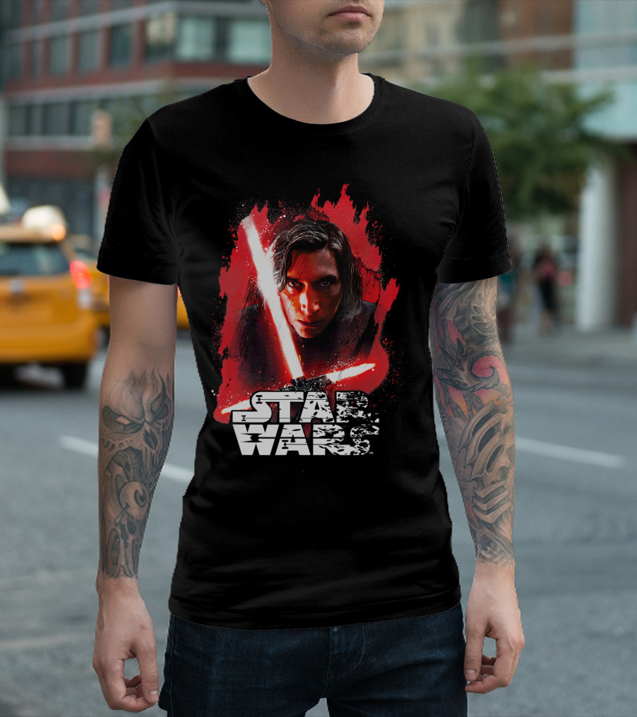 Star Wars Kylo Ren Last Jedi Red Paint T-Shirt