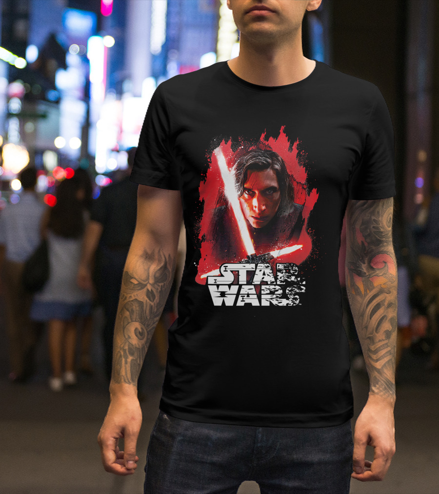 Star Wars Kylo Ren Last Jedi Red Paint T-Shirt