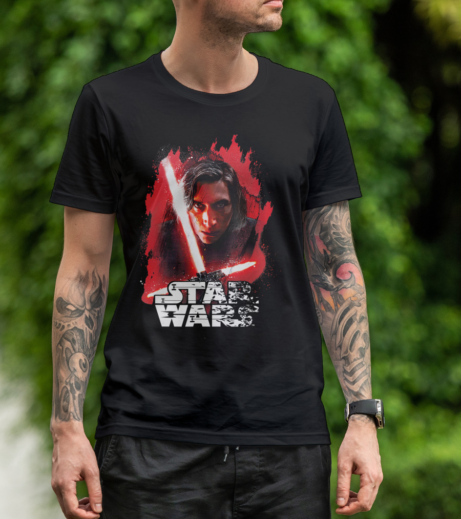 Star Wars Kylo Ren Last Jedi Red Paint T-Shirt